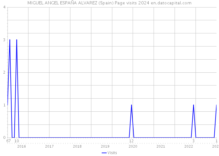 MIGUEL ANGEL ESPAÑA ALVAREZ (Spain) Page visits 2024 