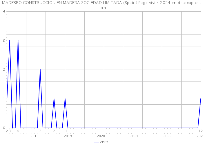 MADEBRO CONSTRUCCION EN MADERA SOCIEDAD LIMITADA (Spain) Page visits 2024 