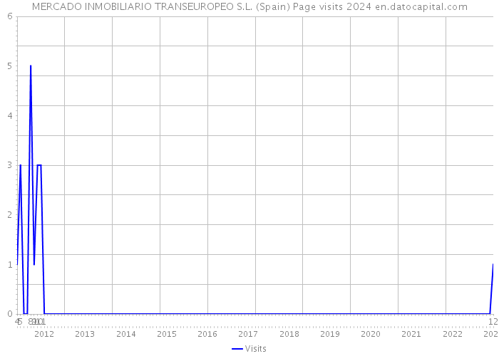 MERCADO INMOBILIARIO TRANSEUROPEO S.L. (Spain) Page visits 2024 