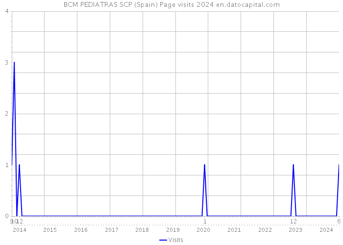 BCM PEDIATRAS SCP (Spain) Page visits 2024 