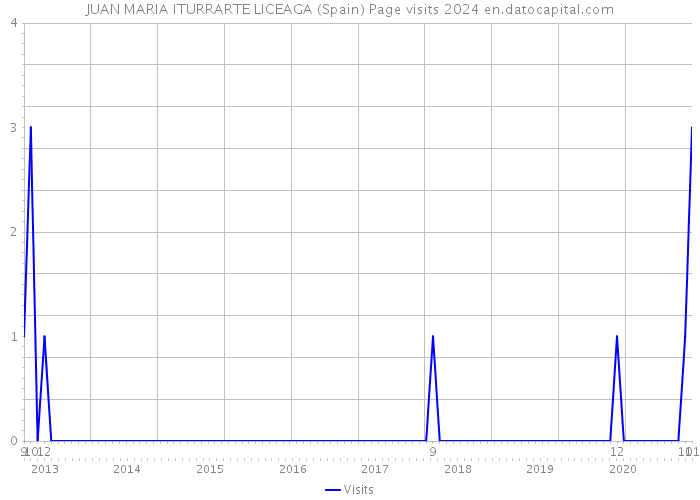 JUAN MARIA ITURRARTE LICEAGA (Spain) Page visits 2024 