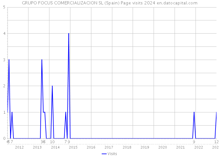 GRUPO FOCUS COMERCIALIZACION SL (Spain) Page visits 2024 