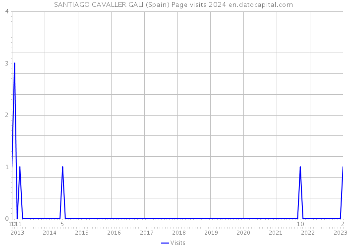SANTIAGO CAVALLER GALI (Spain) Page visits 2024 