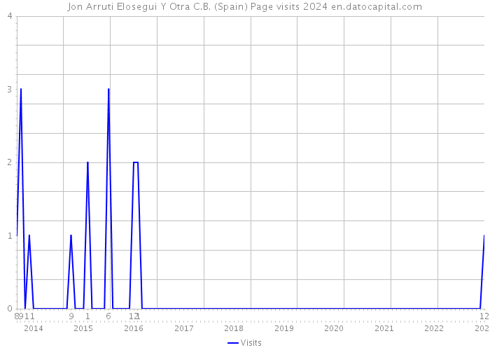 Jon Arruti Elosegui Y Otra C.B. (Spain) Page visits 2024 