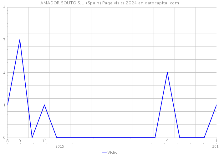 AMADOR SOUTO S.L. (Spain) Page visits 2024 