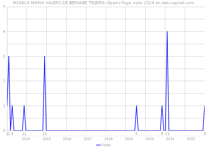 MONICA MARIA VALERO DE BERNABE TEIJEIRA (Spain) Page visits 2024 