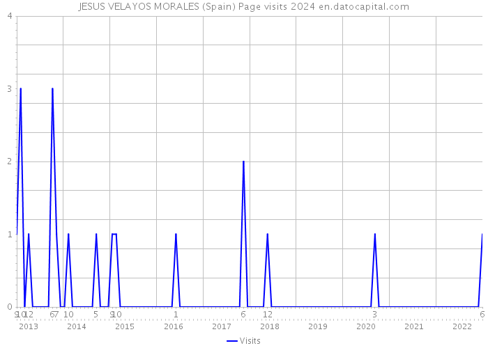 JESUS VELAYOS MORALES (Spain) Page visits 2024 