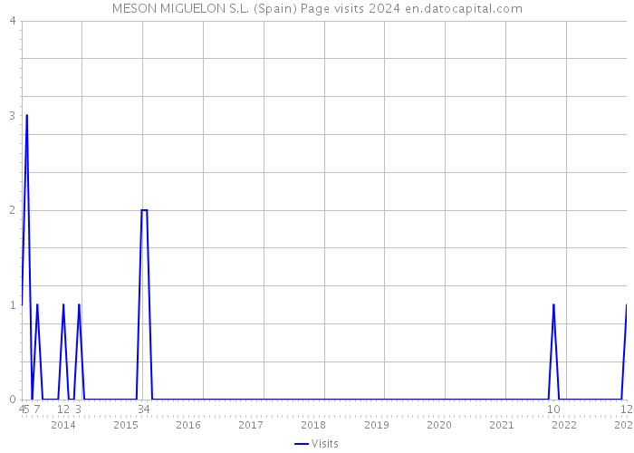 MESON MIGUELON S.L. (Spain) Page visits 2024 