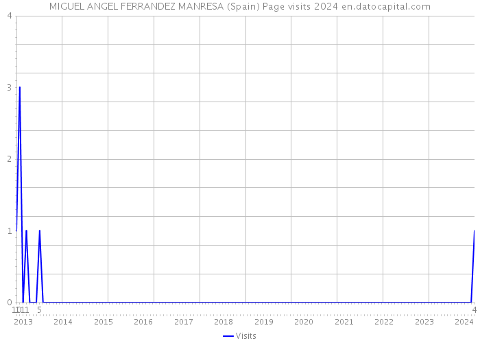MIGUEL ANGEL FERRANDEZ MANRESA (Spain) Page visits 2024 