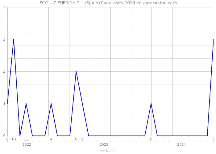 ECOLUZ ENERGIA S.L. (Spain) Page visits 2024 