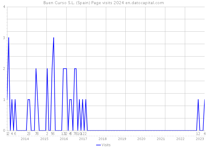 Buen Curso S.L. (Spain) Page visits 2024 