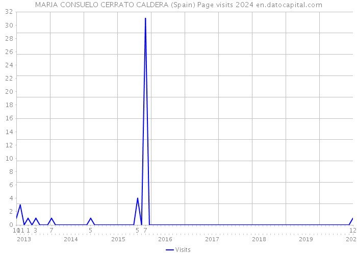 MARIA CONSUELO CERRATO CALDERA (Spain) Page visits 2024 