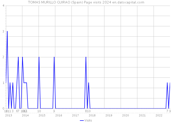 TOMAS MURILLO GUIRAO (Spain) Page visits 2024 