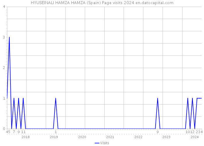 HYUSEINALI HAMZA HAMZA (Spain) Page visits 2024 