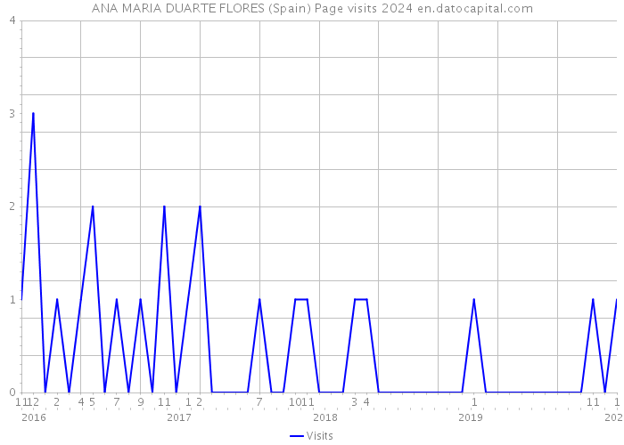 ANA MARIA DUARTE FLORES (Spain) Page visits 2024 