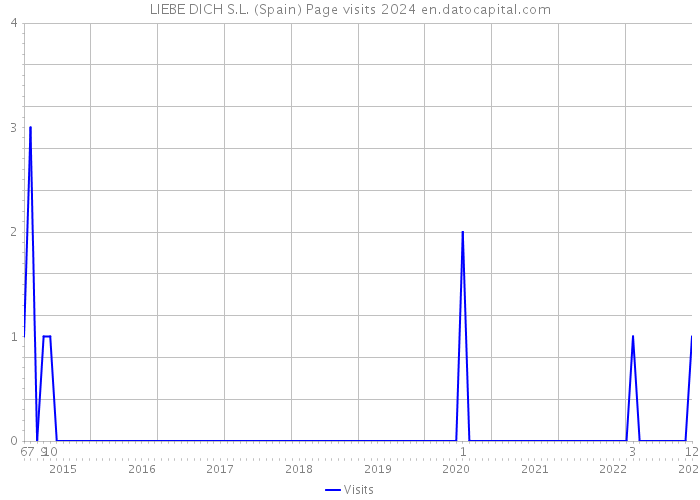 LIEBE DICH S.L. (Spain) Page visits 2024 