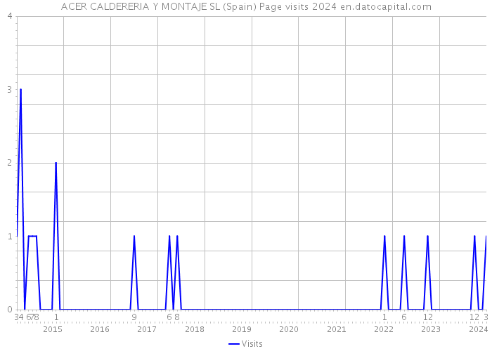 ACER CALDERERIA Y MONTAJE SL (Spain) Page visits 2024 