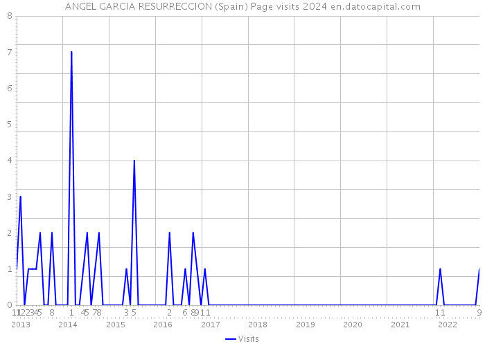 ANGEL GARCIA RESURRECCION (Spain) Page visits 2024 