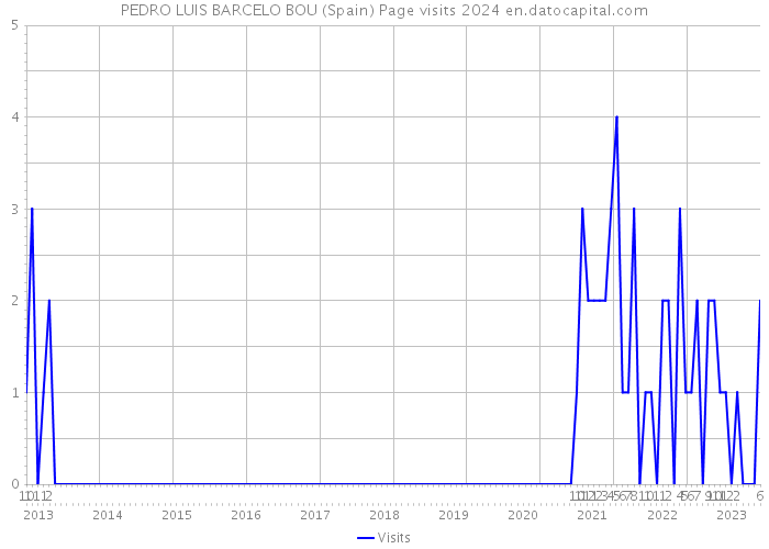 PEDRO LUIS BARCELO BOU (Spain) Page visits 2024 