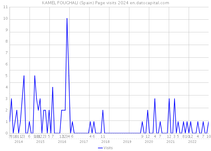 KAMEL FOUGHALI (Spain) Page visits 2024 