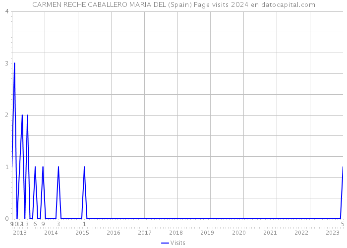 CARMEN RECHE CABALLERO MARIA DEL (Spain) Page visits 2024 