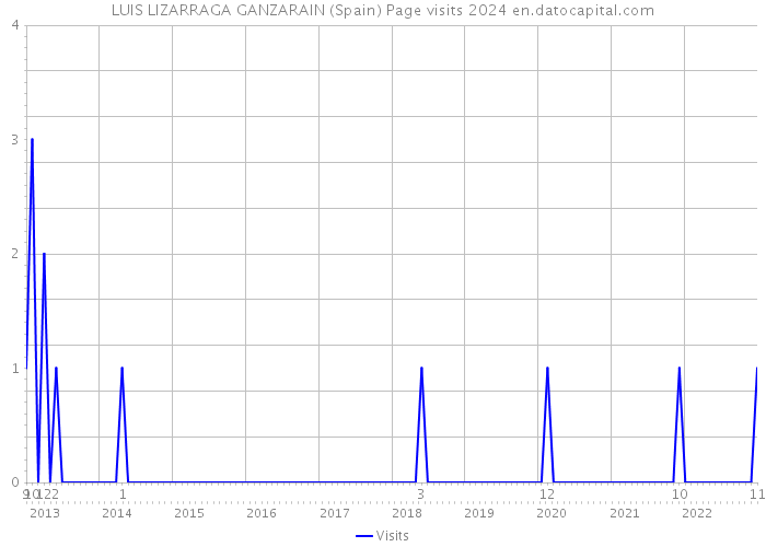 LUIS LIZARRAGA GANZARAIN (Spain) Page visits 2024 