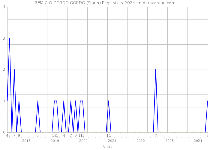 REMIGIO GORDO GORDO (Spain) Page visits 2024 