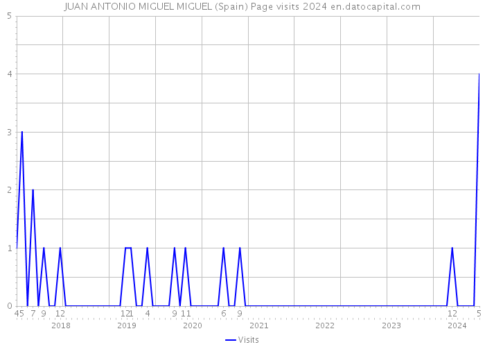 JUAN ANTONIO MIGUEL MIGUEL (Spain) Page visits 2024 