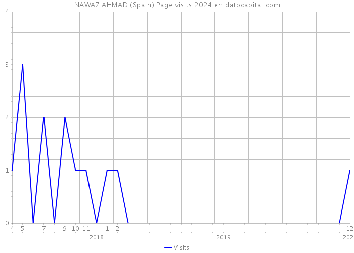 NAWAZ AHMAD (Spain) Page visits 2024 