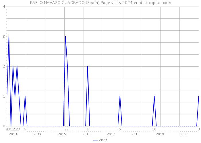 PABLO NAVAZO CUADRADO (Spain) Page visits 2024 