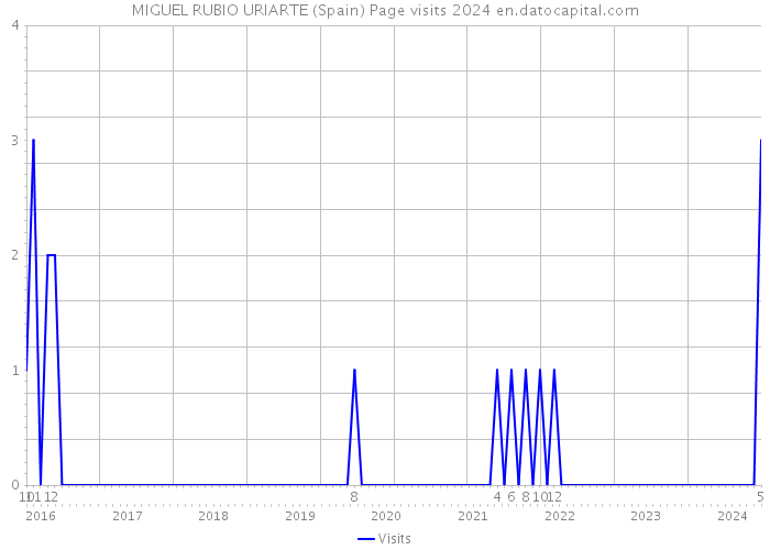 MIGUEL RUBIO URIARTE (Spain) Page visits 2024 