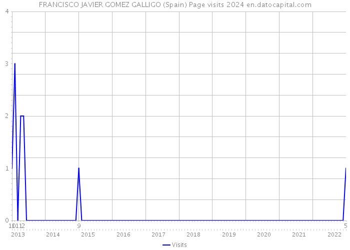 FRANCISCO JAVIER GOMEZ GALLIGO (Spain) Page visits 2024 