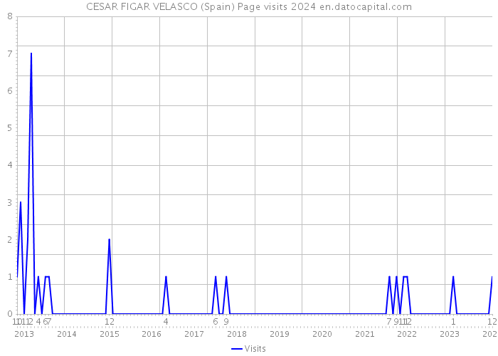 CESAR FIGAR VELASCO (Spain) Page visits 2024 