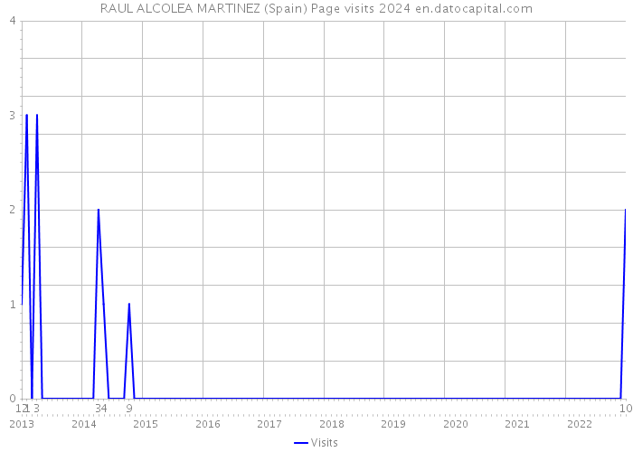 RAUL ALCOLEA MARTINEZ (Spain) Page visits 2024 