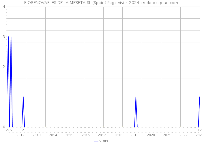 BIORENOVABLES DE LA MESETA SL (Spain) Page visits 2024 