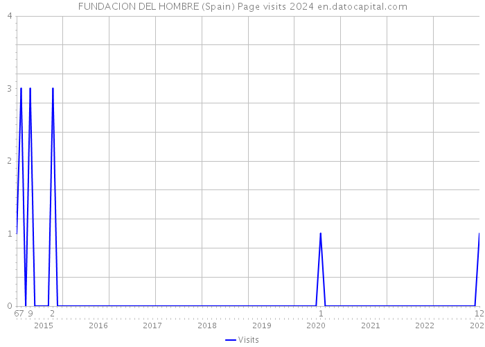 FUNDACION DEL HOMBRE (Spain) Page visits 2024 