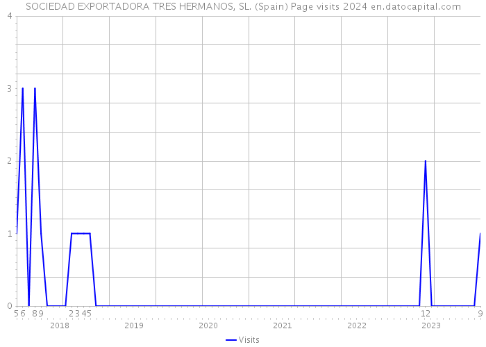 SOCIEDAD EXPORTADORA TRES HERMANOS, SL. (Spain) Page visits 2024 