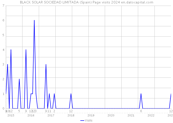BLACK SOLAR SOCIEDAD LIMITADA (Spain) Page visits 2024 