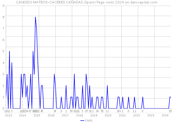 CANDIDO MATEOS-CACERES CAÑADAS (Spain) Page visits 2024 