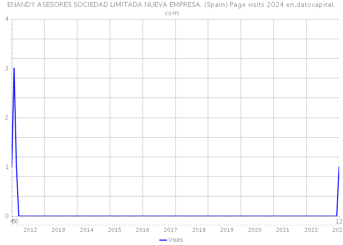 ENANDY ASESORES SOCIEDAD LIMITADA NUEVA EMPRESA. (Spain) Page visits 2024 