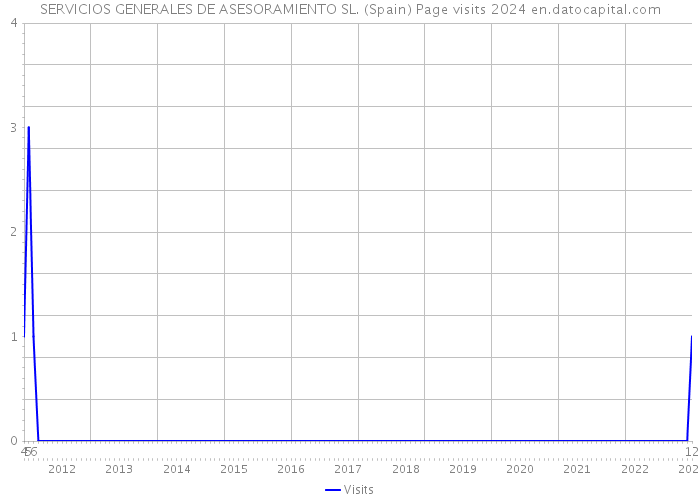 SERVICIOS GENERALES DE ASESORAMIENTO SL. (Spain) Page visits 2024 
