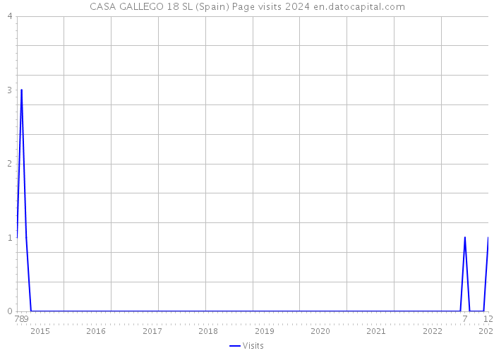 CASA GALLEGO 18 SL (Spain) Page visits 2024 