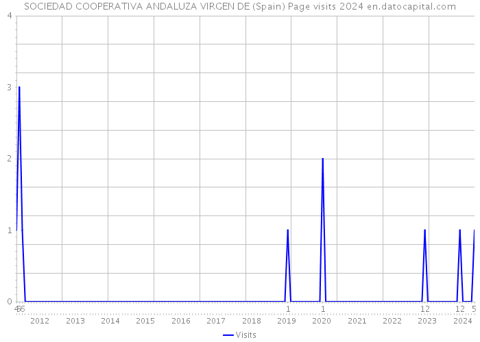 SOCIEDAD COOPERATIVA ANDALUZA VIRGEN DE (Spain) Page visits 2024 