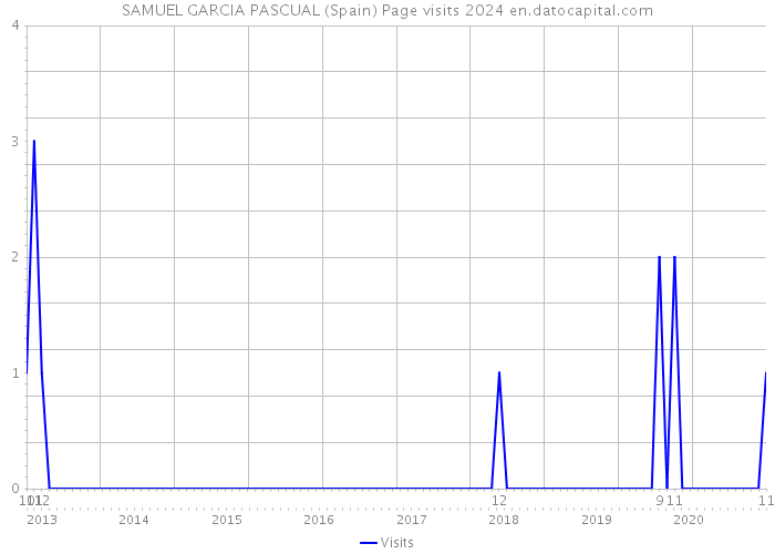 SAMUEL GARCIA PASCUAL (Spain) Page visits 2024 