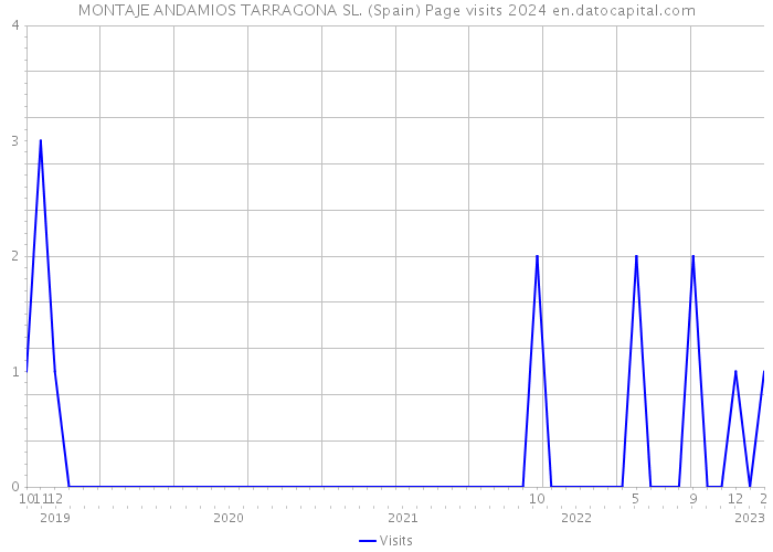 MONTAJE ANDAMIOS TARRAGONA SL. (Spain) Page visits 2024 