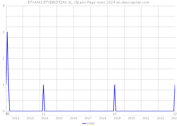 ETXANIZ ETXEBIZITZAK SL. (Spain) Page visits 2024 