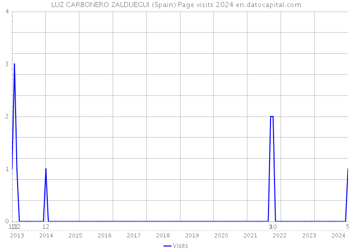 LUZ CARBONERO ZALDUEGUI (Spain) Page visits 2024 
