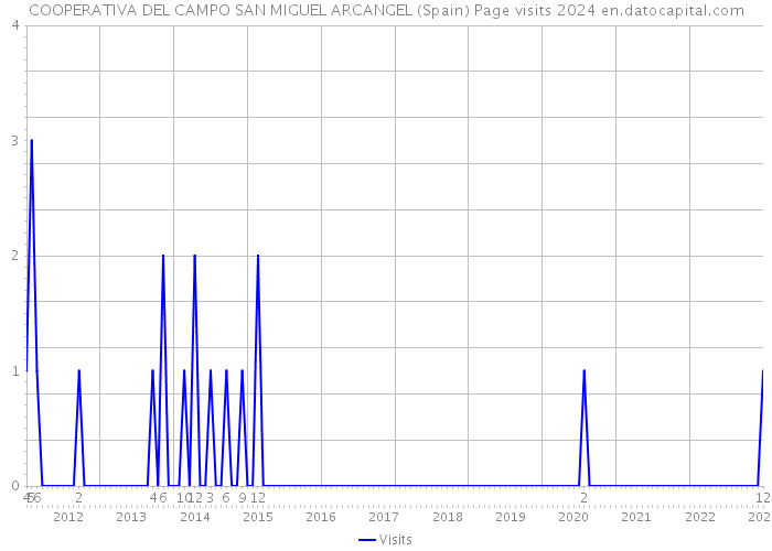 COOPERATIVA DEL CAMPO SAN MIGUEL ARCANGEL (Spain) Page visits 2024 