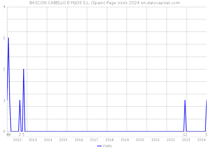 BASCON CABELLO E HIJOS S.L. (Spain) Page visits 2024 