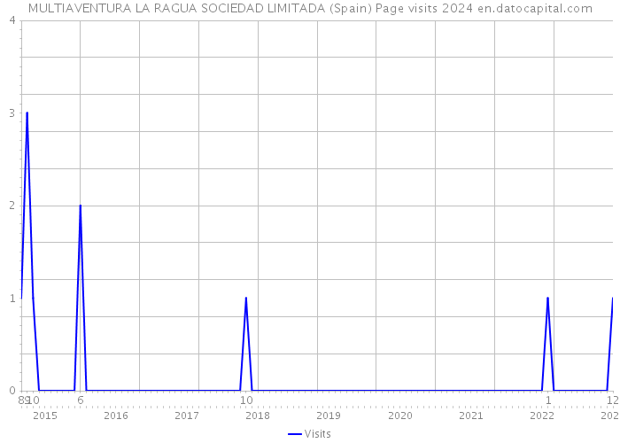 MULTIAVENTURA LA RAGUA SOCIEDAD LIMITADA (Spain) Page visits 2024 